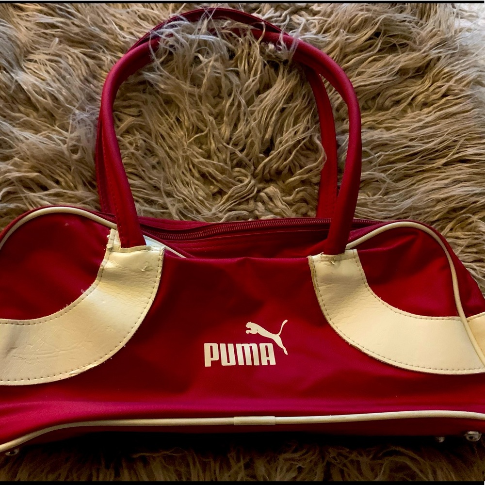 Puma red bowling bag